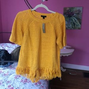 Gold JCrew sweater